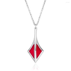 Pendant Necklaces 2023 Game Valorant Same Necklace Exquisite Fashion Purple Pink Crystal Jewelry For Gamer Cosplay Party Gift