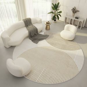 Carpets Ins Style Round Carpet Lounge Large Area Rug Study Bedroom Mat Home Decor Soft Anti-Slip Table Mat Room Decoration Teenager Rugs 230803