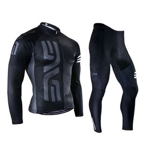 Set di maglie da ciclismo manica lunga per uomo abbigliamento da bicicletta pantaloni con imbottitura in gel traspirante estate 230803