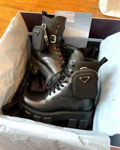 Specialrabatt kvinnor startborstat läder renylon booties lady black renylon martin chunky plattform sula motorcykel stövlar eu35-40 låda