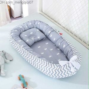 Bassinets Cradles Folding Baby Nest Playpen Bed Cradle Newborn Baby Mattress Bassnet Baby Cart Fence with Backpack Travel Four Seasons Global Z230804