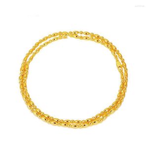 Ketten XP Schmuck – (80 cm x 4 mm) lange Perlen für Damen, 24 K reine Goldfarbe, kaufen Sie Stickerei-Mode, blei- und nickelfrei