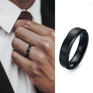 Wedding Rings Tungsten Man Ring Men's Band Black Male Jewelry