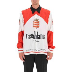 Camisas Masculinas Casablanca Camisa Masculina 100S Manga Longa Seda Drop Delivery Vestuário Vestuário Dhvdj