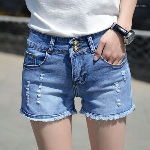 Damen Jeans Denim Shorts Frühling und Sommer koreanische Version der elastischen Schlankheitsmode Flut