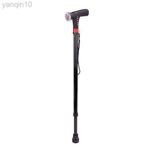 Trekking Poles Travel Adjustable Folding Cane With Alarm Led Light Radio And Cushionable Handle Suitable For Disabled And Elderly Dropship HKD230804