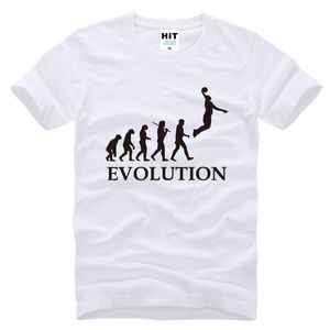 Evolution Basketball Sports Outdoor zabawne fajne design designer bawełniany T-shirty krótkie rękawowe TEE TEE FOR MEN MASE TOPS