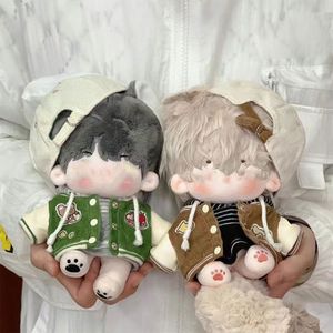 Dolls 20cm Fashion Doll Clothes Cartoon Pattern Baseball Uniform Cotton Stuffed Playing House Toy DIY Accessories 230803