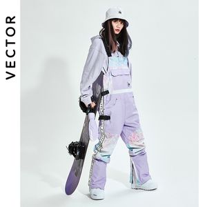 Outros artigos esportivos grossos homens mulheres calças de esqui reta macacão macacão esqui impermeável inverno quente à prova de vento esportes ao ar livre snowboard 230803