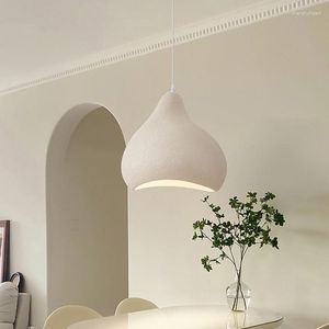 Lampy wiszące minimalizm Wabi Sabi E27 LED LED LED JOPOLATE żyrandol Lampa wisząca Nordic Bar