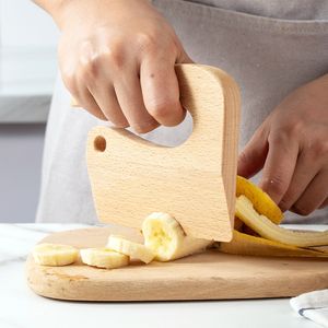Овощные фрукты твердые кухонные игрушки детское деревянное нож