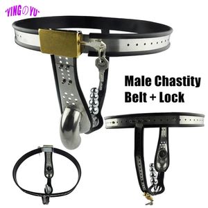 Cockrings Lockable Stainless Steel Male Chastity Device With Anal Plug Beads Men Panties Underwear Penis Lock Ring Cock Cage Bdsm Sex Toys 230803