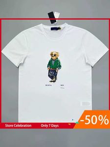 Polos Bear T Shirt بالجملة عالية الجودة 100 ٪ Tshirt tshirt قصيرة الأكمام قمصان usacomortable واضحة والتنفس