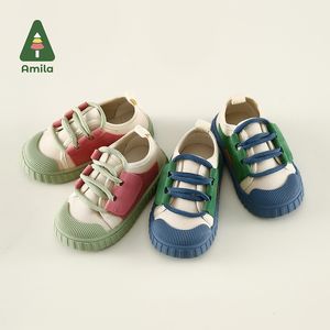 Spor ayakkabılar amila bebek ayakkabıları bahar yaz moda çocukları yumuşak hafif rahat nefes alabilen kızlar 230804 giyiyor