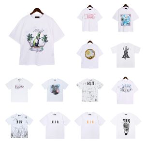 Fast ship Fashion Amirris Mens T-Shirts Designer Shirts Graffiti Tshirts Printed man Womens T-shirt Cotton Tees Casual Manga Curta Luxo Hip Hop Streetwear