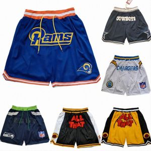 Summer Rugby Shorts Outdoor Hip Hop Sports Shorts Major League Rugby Ram Packer Patriot 49 Person broderade snabba torkande sportfickor Asiatiska storlek S-3XL