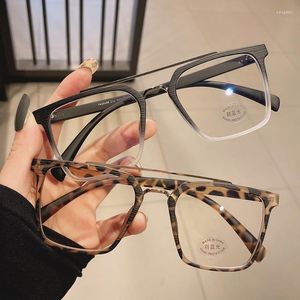 Sunglasses Vintage Anti Blue Light Optical Wooden TR90 Glasses Women For Men Brand Designer Trend Myopia Prescription Eyeglasses Frame