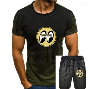 Agasalhos masculinos Mooneyes Moon Equipped Classic Logo T-Shirt Black Cotton TM066B Fashion Unique Gift Sbz6125