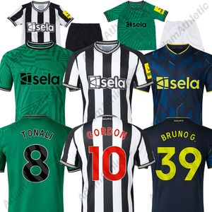 Bruno G. Tonali Soccer Jerseys 2023 2024 Isak Gordon Joelinton Football Shirts Barnes Almiron Botman Wilson Jersey Men Kit 2023 2024