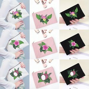 Cosmetic Bags Bag Clutch Outdoor Travel Skin Care Products Flower Storage Key Bank Card Case