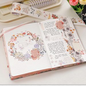 Adhesive Tapes Canada Orginal Brand Washi Tape 34rolls Flower Bouquet Wide Masking with Diecutting Journaling DIY Scrapbooking Material 2016 230804