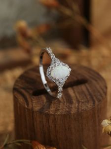 2023 Popolare anello europeo e americano S925 in argento sterling con micro diamanti in pietra naturale Anello versatile per le donne