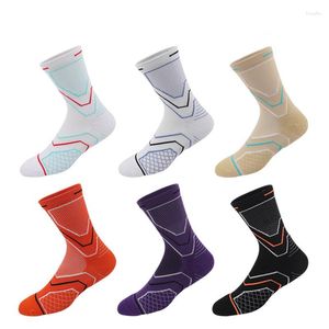 Spor Socks Basketball Erkek Kadın Yastıklı Havlu Alt Alt Emici Nefes Alabilir