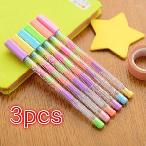 Pakiety uroczego Kawaii Color DIY Ballpoint Pen Kreda Rysunek Rainbow Gelfiti Graffiti Dekoracja Dzieci