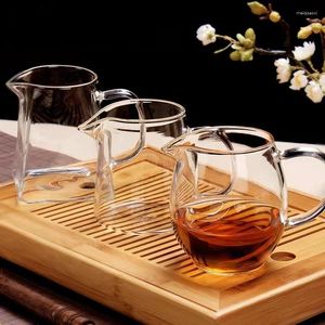 Wine Glasses Square Fair Cup Glass High-end Japanese Hammered Public Net Set Sea Divider