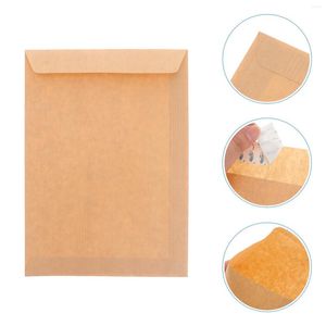 Hediye sargısı 50pcs 229x162mm Kraft Kağıt Zarflar Posta Boş Klasik Sade Renk Postaları Ofis