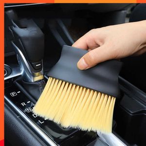 New Soft Nylon Car Air Conditioner Cleaner Brush Air Outlet Cleaning Brush Auto Detailing Brush Dust Keyboard Cleaning Brush Tools