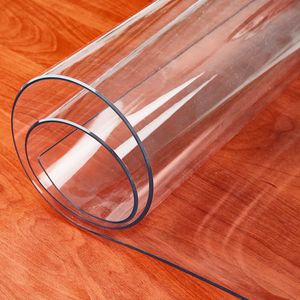 Mattor PVC bordsmatta glas mjukt tyg bord täcker transparent d 'vattentäta mattor och mattor för hem vardagsrum bordsduk 1,0 mm 230803