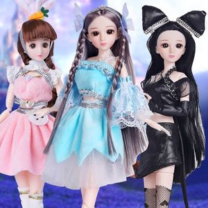 Dolls 32cm Altezza Pricess Doll Set completo 24 Joint Body Mobile White Skin Ragazze Regalo di compleanno Giocattoli per bambini No Box 230803