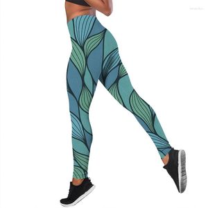 Frauen Leggings Frauen Böhmen Druck Sexy Yoga Anzug Sportbekleidung Ozean Themen 3D Damen Slim Fitness Kleidung Sport