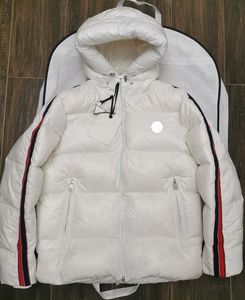23FW 남성 하향 재킷 여자 패션 파카 겨울 코트 클래식 클래식 복장 재킷 라이트닝 반짝이는 래커 나일론 코트 외부웨어 크기 1-5 23FW