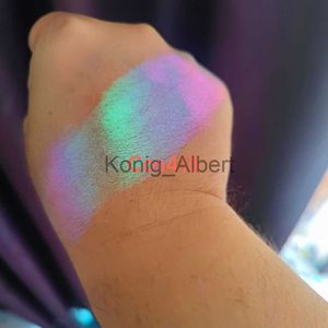 Eye Shadow Chrome Eyeshadow Chameleon Pigment Rainbow Metallic Eyeshadow Powder Shimmer Color Change Holographic Eye Shadow Cosmetics 0.2G X0804