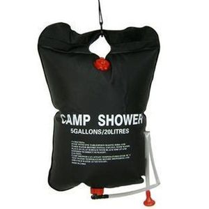 20L 5 gallon lägerduschvattenpåsar Super Solar Shower Camping Showe Solar Bathing Bag 100pcszz