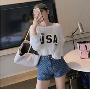 Hot Zerrissene Jeans Kurze Hosen frauen Breite Bein Kleidung Vintage Casual Hohe Taille Mode Denim Weiblichen Sommer Sexy