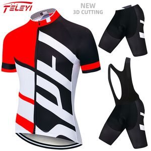 Bisiklet forma setleri stok yaz seti nefes alabilen mtb bisiklet kıyafetleri dağ bisikleti kıyafetleri maillot ropa Ciclismo 20d jel 230803