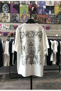 Camisetas masculinas Moda Xc299 Tops Tees 2023 Passarela Luxo Design Europeu Estampado Estilo de Festa Camisetas Roupas