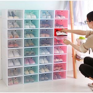 Aufbewahrungsboxen, Behälter, 6-teiliges Set, DIY-Montage, stapelbares Schuhregal, Schuh-Organizer, großes Fassungsvermögen, Schuhregal, platzsparend, für Zuhause, Wohnheim, Schuhschrank 230803