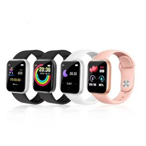 Y68 D20 Smart Watch Bransoletka fitness ciśnienie krwi czujnik serca Monitor Kedometr Bransoletka Cardio Men Smartwatch na iOS z Androidem z pudełkiem detalicznym