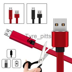 Laddare/kablar Återanvändbar telefonladdningskabel justerbar USB -kabel för skärning av snabbt reparera Xiaomi Android Type C Mobiltelefon Förnybar linje X0804