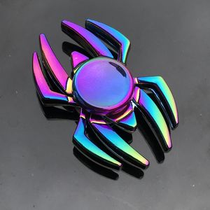 Dekompresyon Oyuncak Parmak Spinner Ofis Anksiyete Rölyef Stres Gyro Çiçek Kulesi Örümcek Metal El Spinner Tri Spinner Model 230803