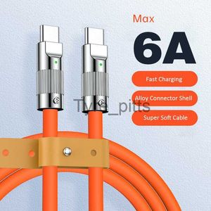 Laddare/kablar USB C -kabeltyp C till USB C Lightning Snabbladdning för Redmi Samsung Xiaomi Oppo Realme iPhone -kablar Snabbladdning Mjuk slips X0804