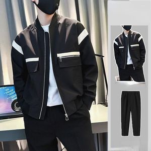 Erkeklerin Trailtsuits Erkekler Spor Takımları Beyler Kontrast Renk Ceket Erkekler Takip Terzini Fitness Moda 2 Parçası Setler Sportswear X147