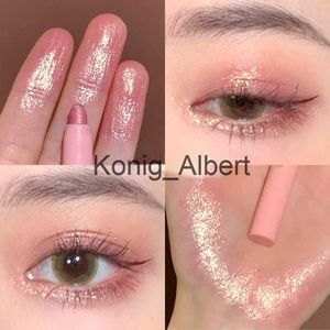 Sombra para os olhos 1 pçs Lápis iluminador brilhante Suave de longa duração à prova d'água Diamante Champanhe Dourado Rosa Iluminador Caneta de gel para os olhos x0804 x0804