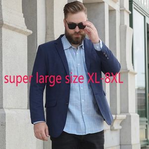 Męskie garnitury Przyjazd Suep Large Men Casual Suit Autumn Płaszcz Przystojny młode pojedyncze piersi Blazery Plus XL-5XL6XL 7xl 8xl