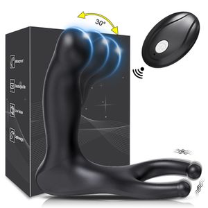 Zabawki analne bezprzewodowe zdalne sterowanie mężczyźni prostata masażer Wiggle Anal Vibrator jądra stymulatora prostaty zabawka seksualna dla par 230803