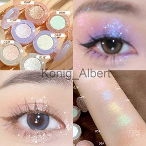 Ögon Shadow Gorgeous Highlight Eyeshadow Silver Långvarig vattentät fest Kvinnor Pearlescent Makeup Cosmetic Glitter Shimmer Eyes Shadow X0804